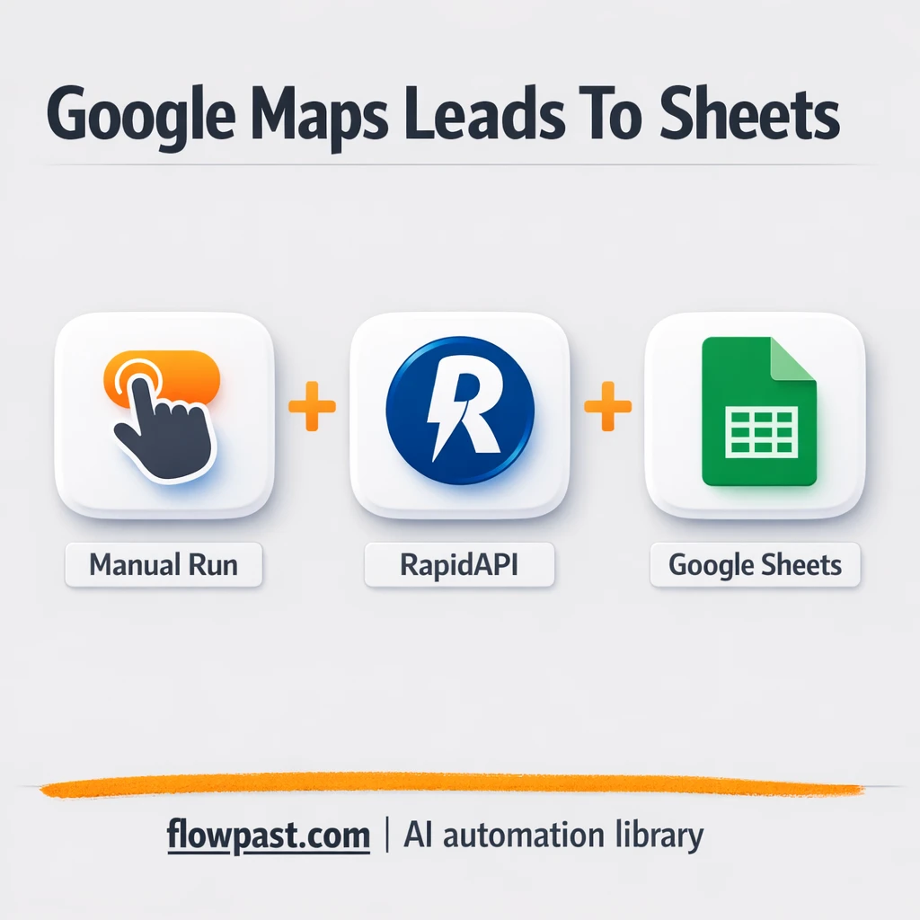 Google Maps to Google Sheets, clean leads no repeats - n8n workflow automation template