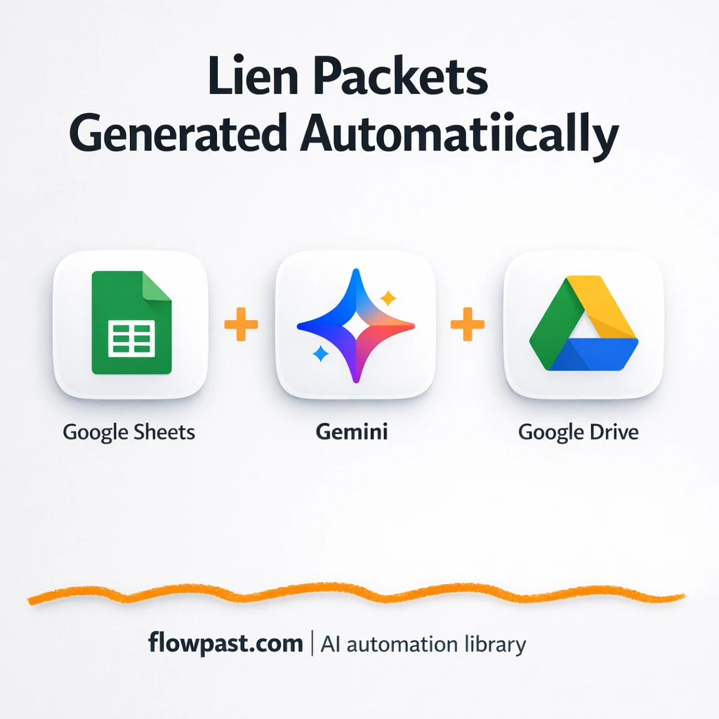 Google Sheets to Google Drive, lien PDFs ready fast - n8n workflow automation template