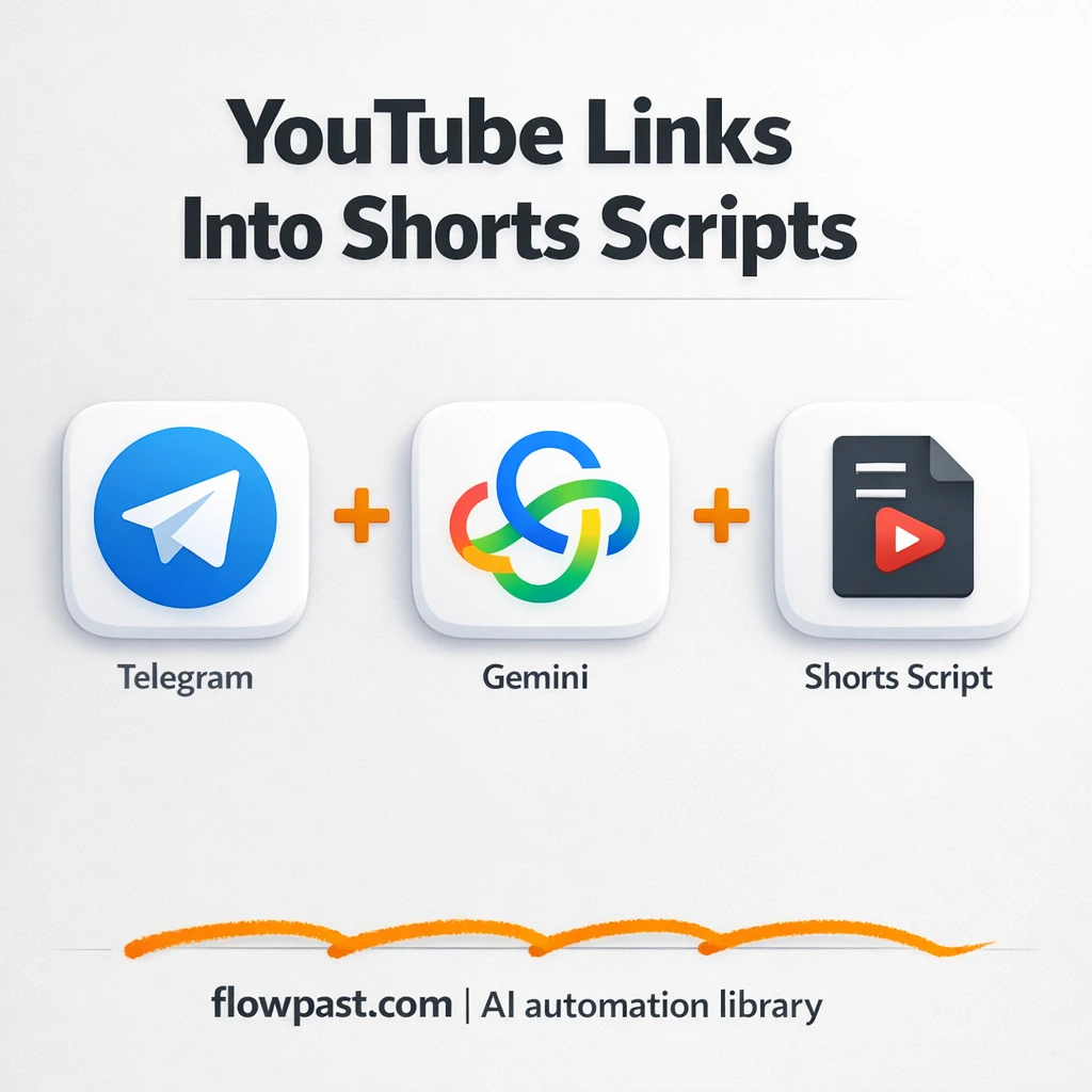 Telegram + Google Gemini: YouTube Shorts scripts fast - n8n workflow automation template