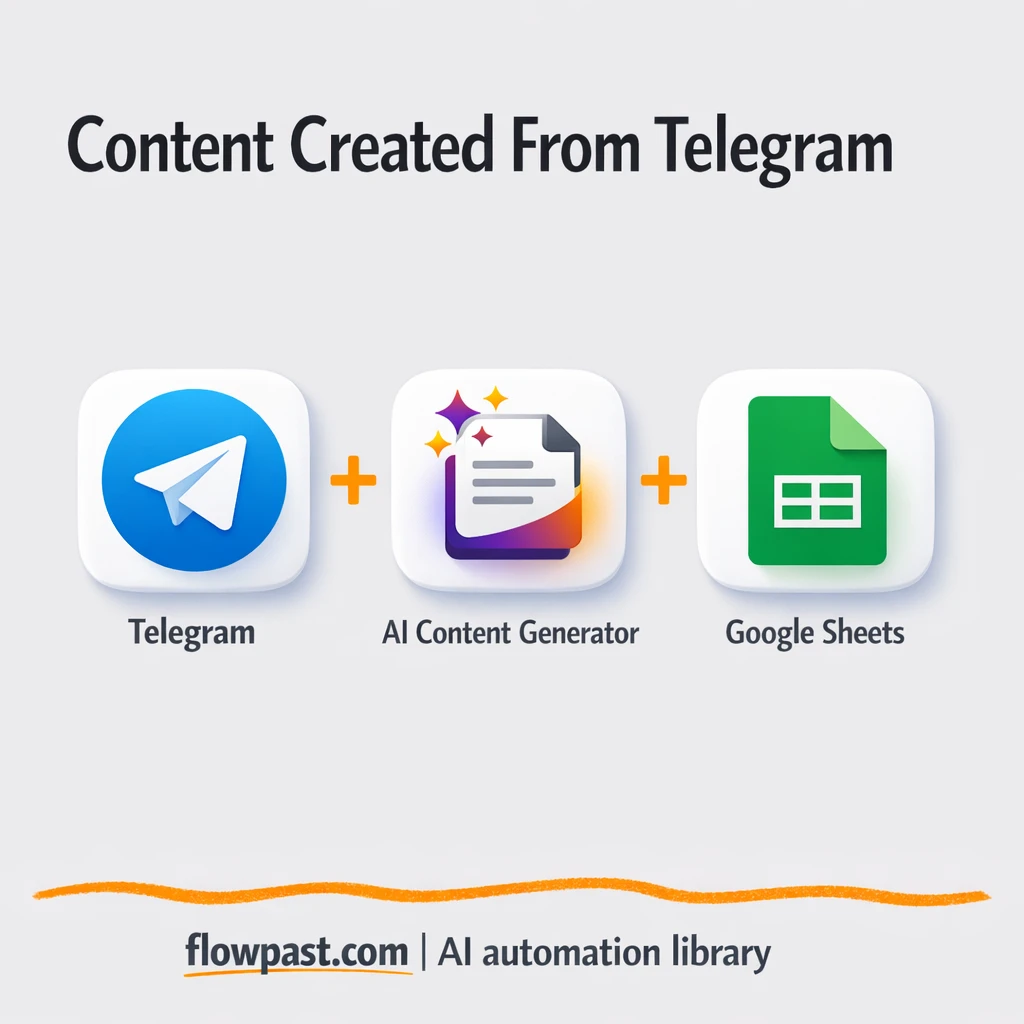 Telegram to Google Sheets, every content request logged - n8n workflow automation template