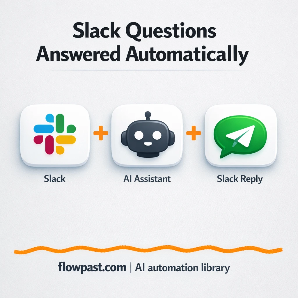 Slack + OpenAI: consistent replies with real context - n8n workflow automation template