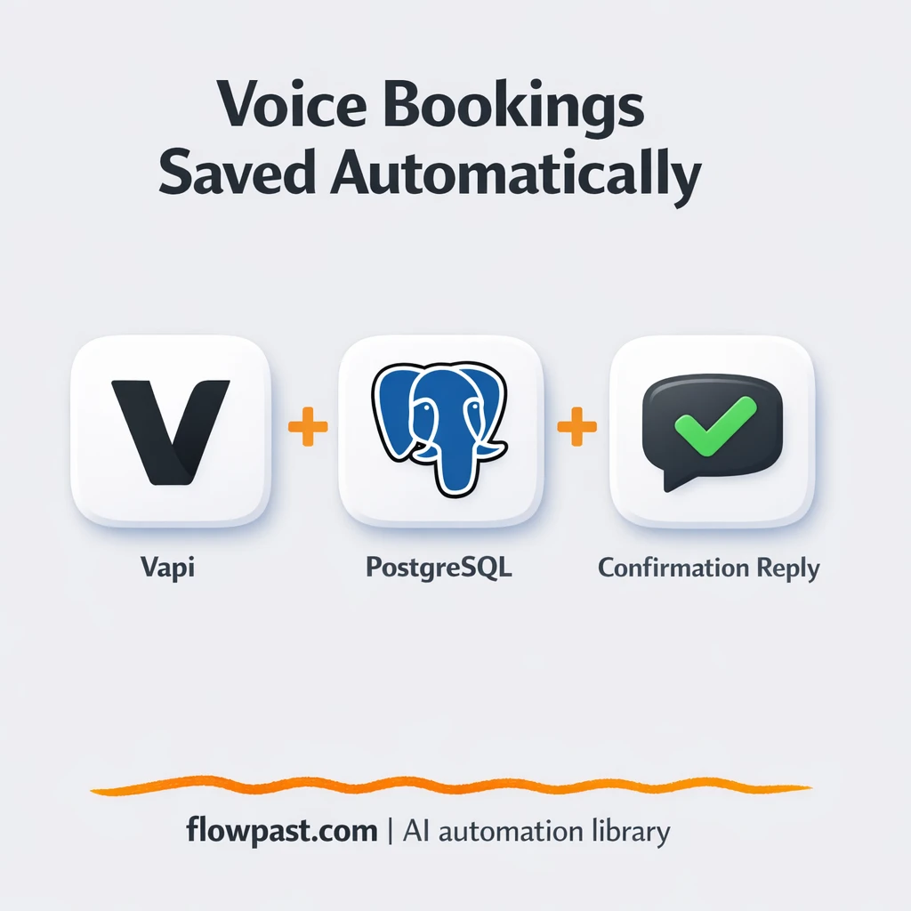 VAPI + PostgreSQL: capture calls into bookings - n8n workflow automation template