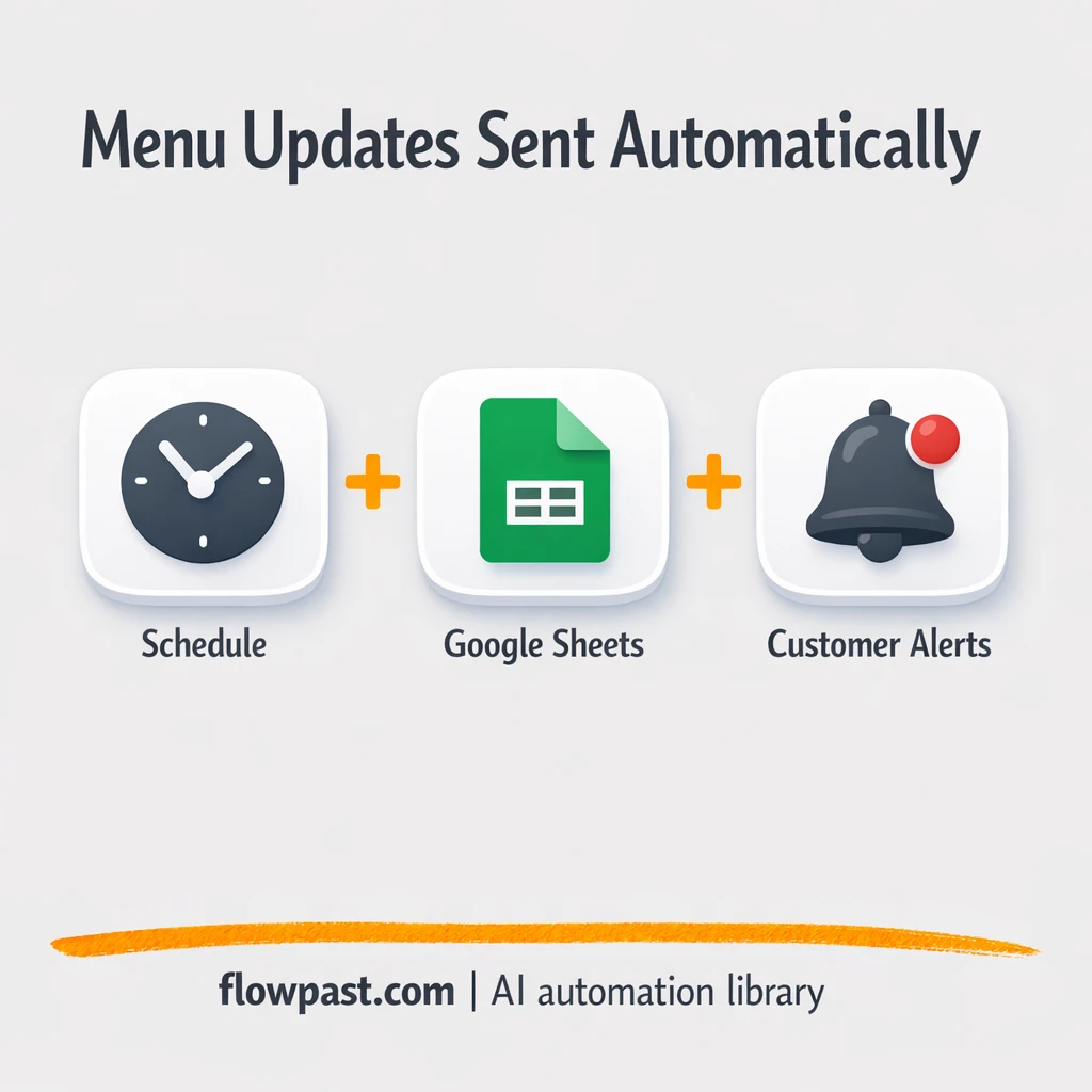 Google Sheets + WhatsApp: menu updates sent for you - n8n workflow automation template
