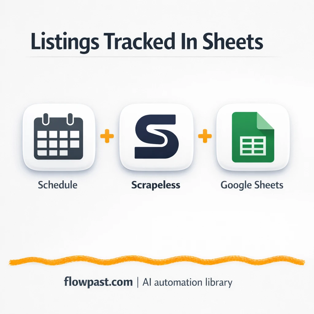 LoopNet to Google Sheets, listings logged for you - n8n workflow automation template