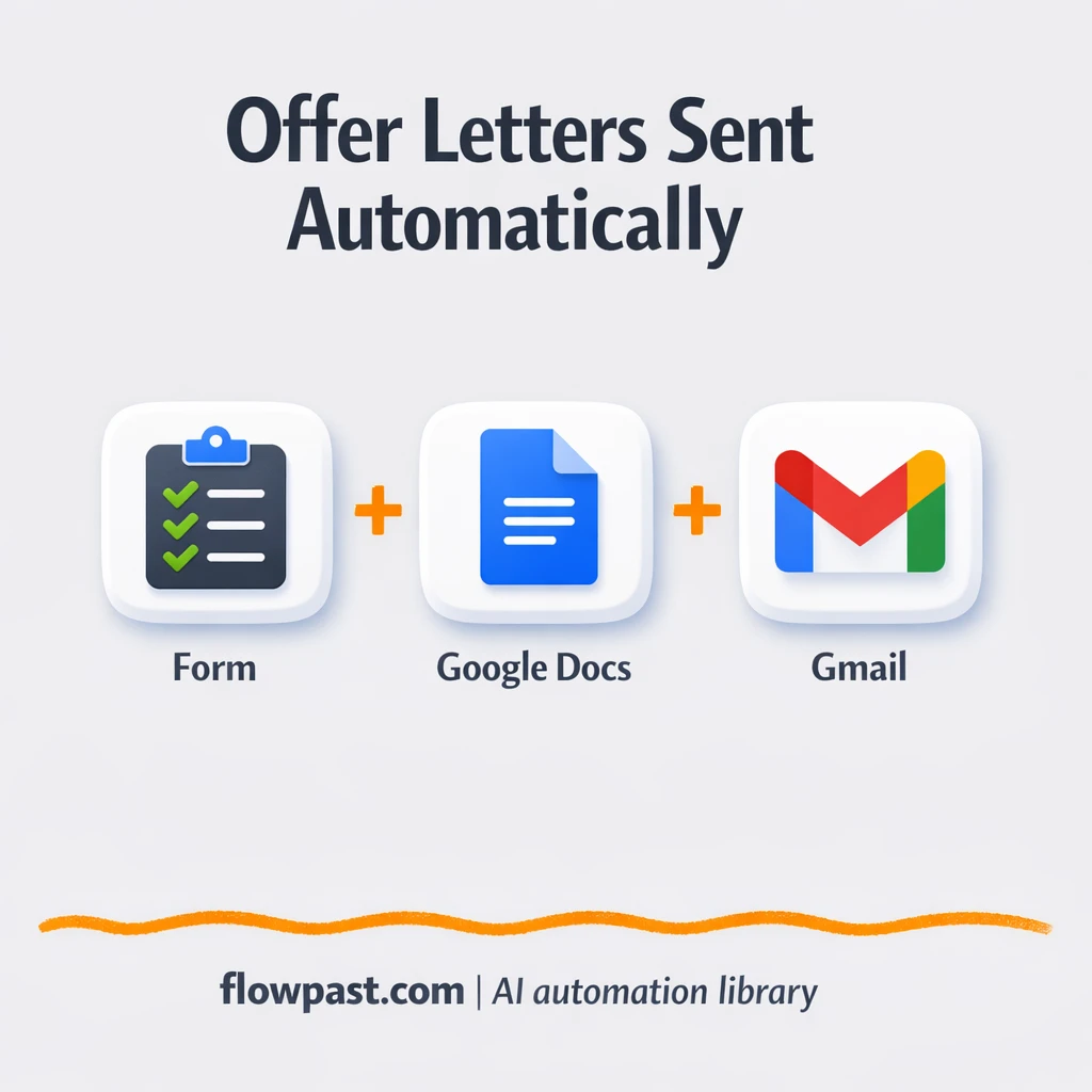 Google Docs to Gmail, approved offer letters sent fast - n8n workflow automation template