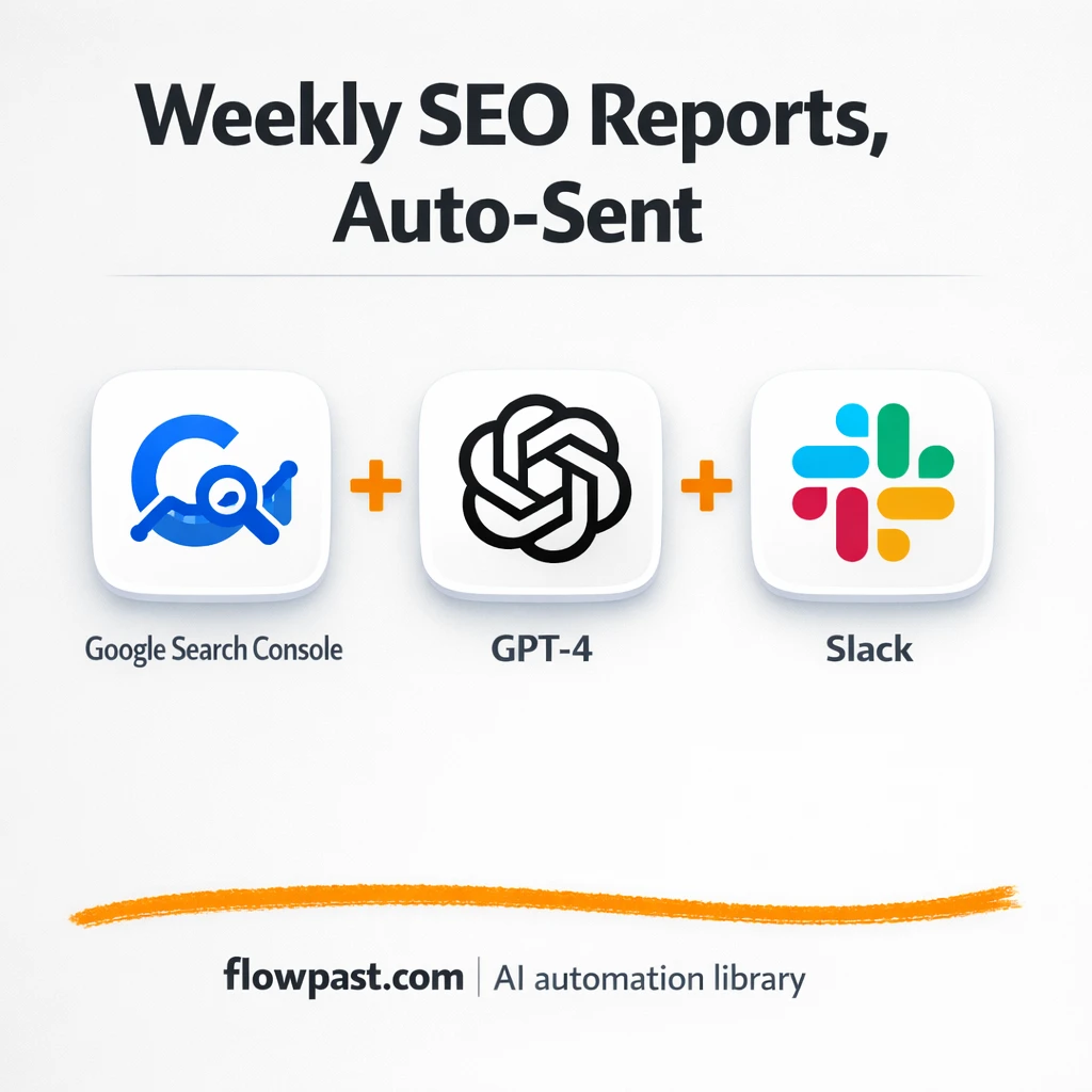 Google Search Console to Slack, SEO PDFs delivered - n8n workflow automation template