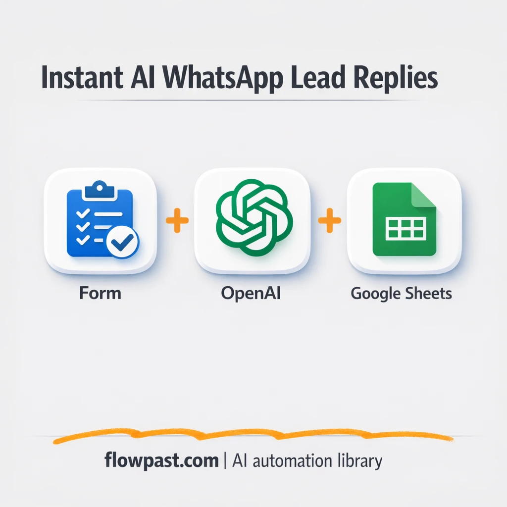 WhatsApp + Google Sheets, first replies logged - n8n workflow automation template