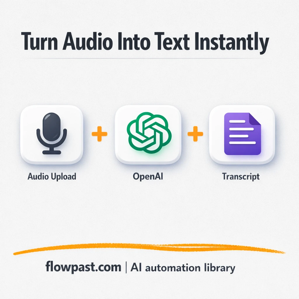 OpenAI to Google Sheets, transcripts logged clean - n8n workflow automation template