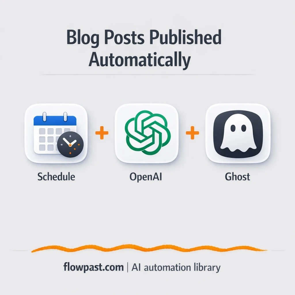 OpenAI to Ghost, blog posts published with SEO ready - n8n workflow automation template