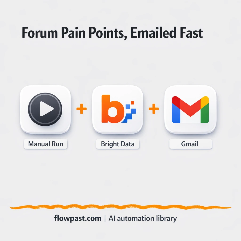 Bright Data + Gmail: forum insights delivered ready - n8n workflow automation template