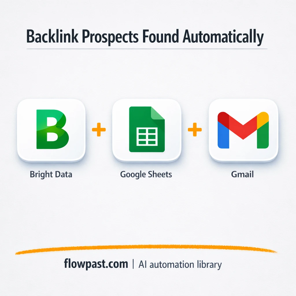 Google Sheets + Gmail: backlink outreach made easy - n8n workflow automation template