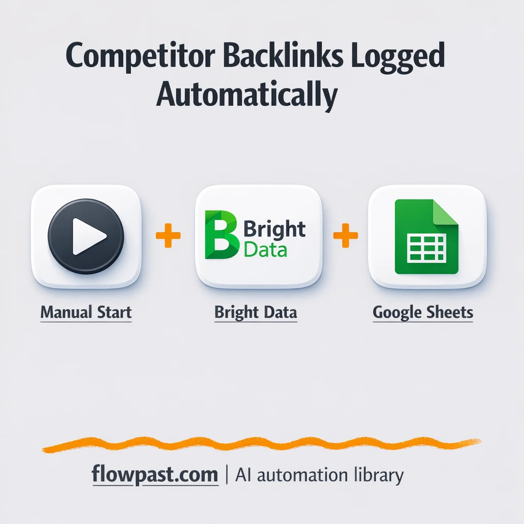 Bright Data + Google Sheets for backlink insights - n8n workflow automation template