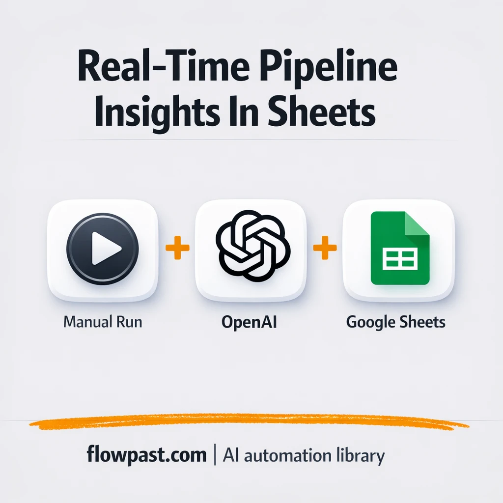 Slack + Google Sheets for daily pipeline visibility - n8n workflow automation template