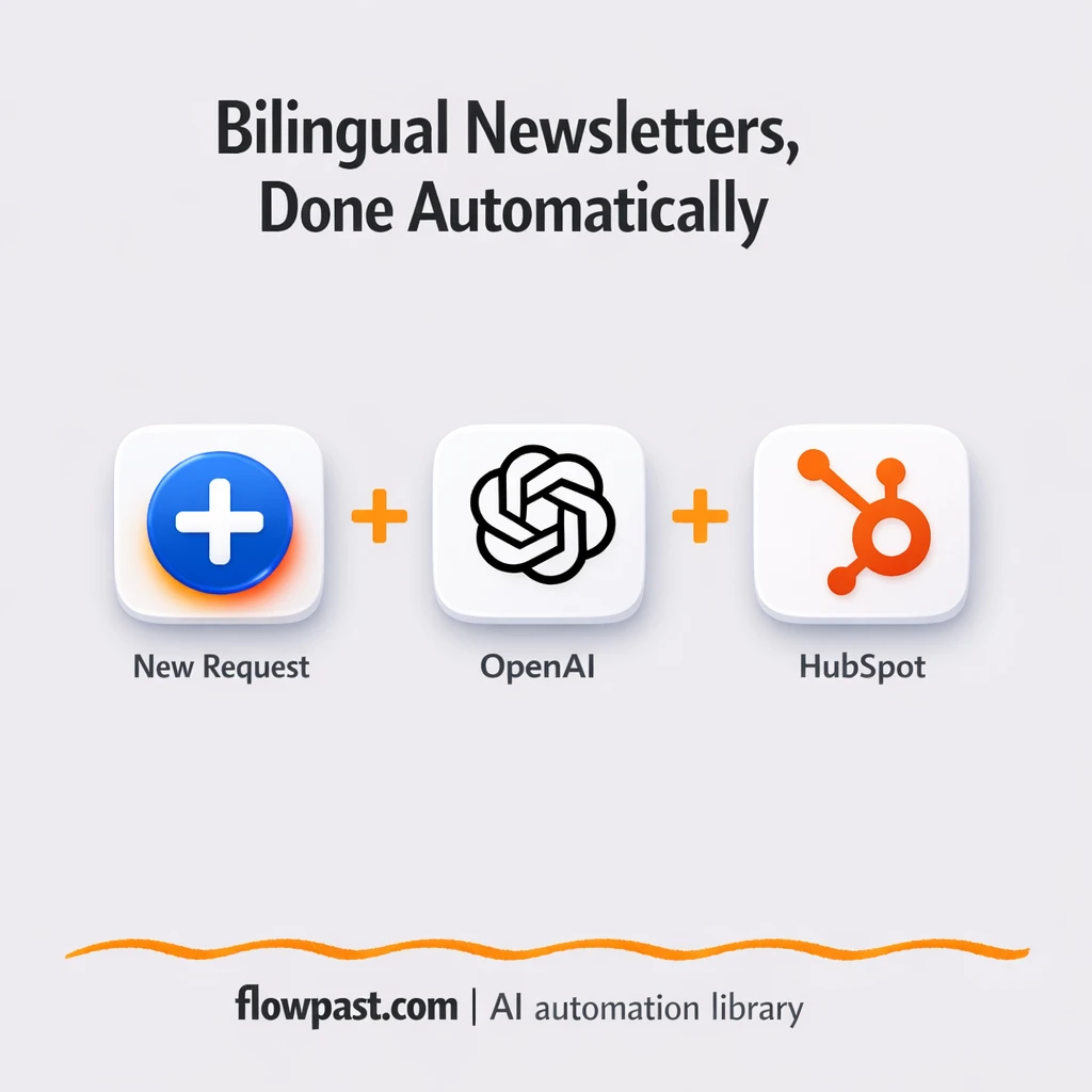 Gmail to HubSpot, approved newsletters sent fast - n8n workflow automation template