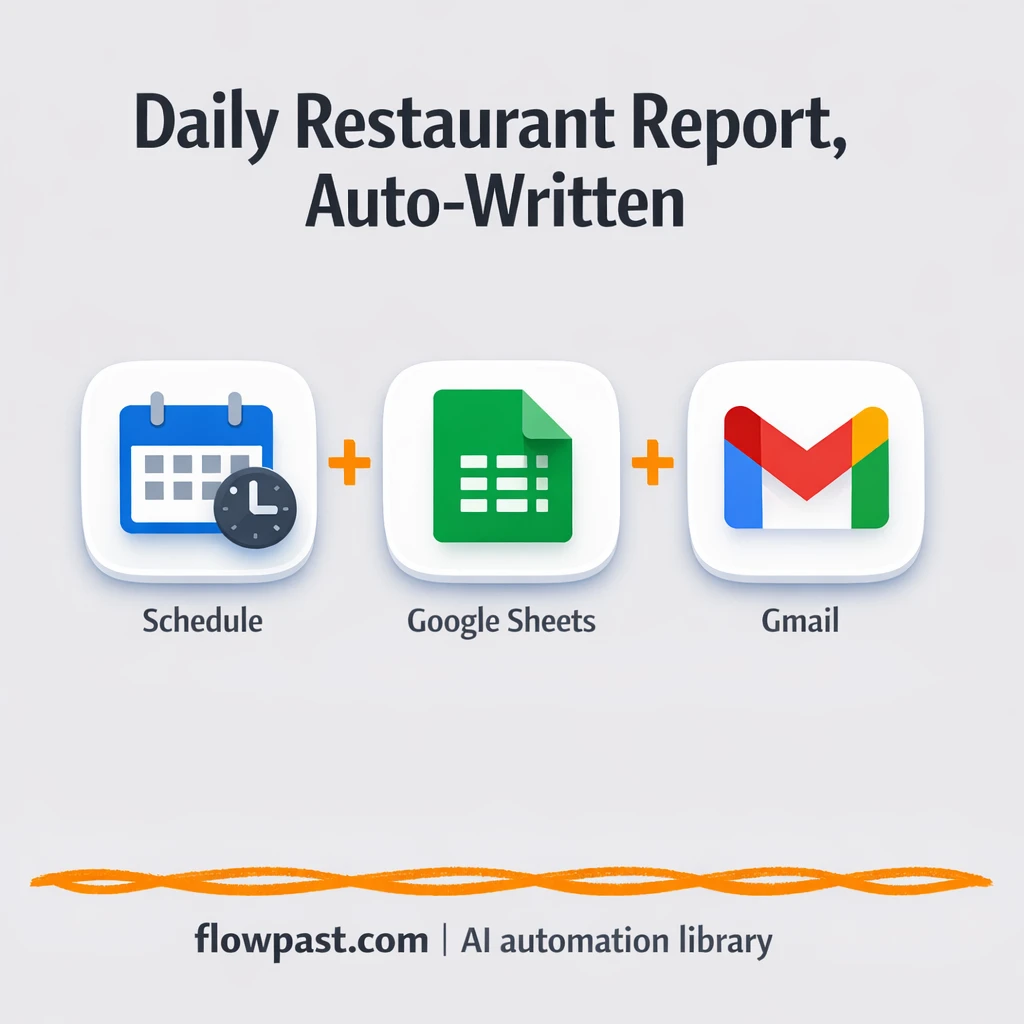 Google Sheets + Gmail: daily insight emails, drafted - n8n workflow automation template