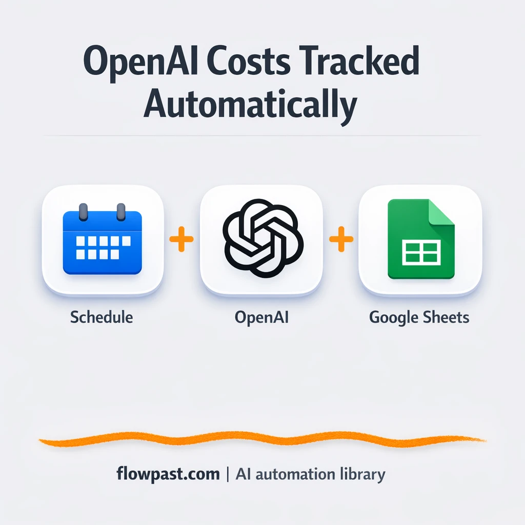 OpenAI to Google Sheets, spend tracking you trust - n8n workflow automation template