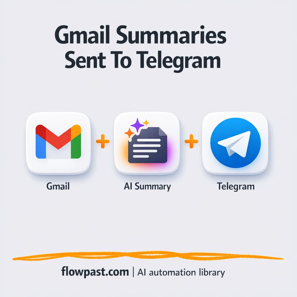 Gmail to Telegram, key email summaries delivered - n8n workflow automation template