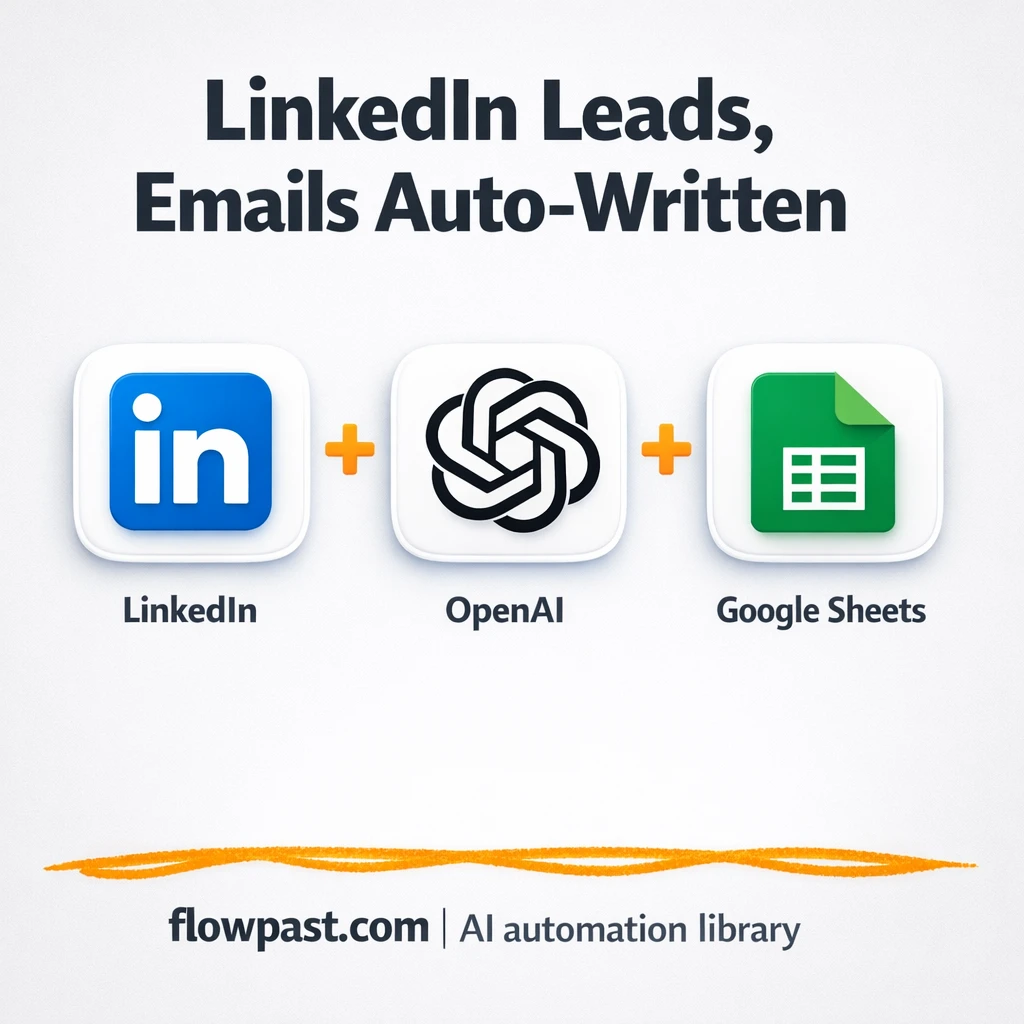Google Sheets + LinkedIn, smarter prospect lists - n8n workflow automation template