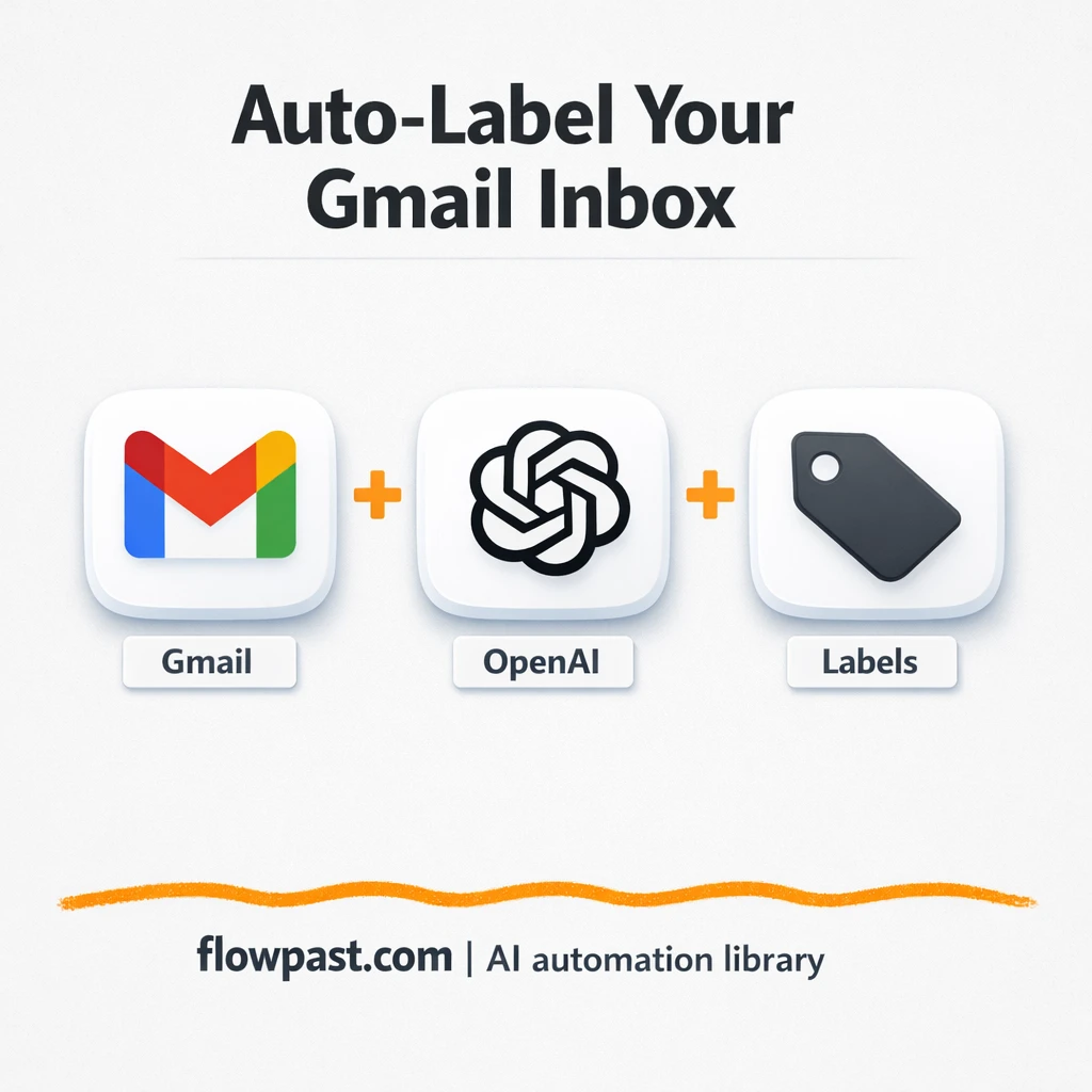 Gmail + OpenAI: tidy labels for a cleaner inbox - n8n workflow automation template