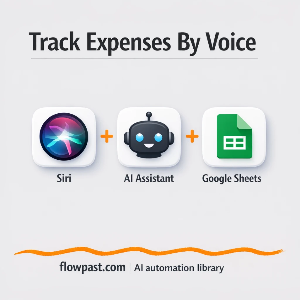 Siri to Google Sheets, expenses logged by voice - n8n workflow automation template