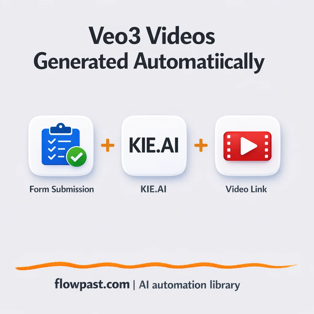 KIE.AI Veo3 + Google Sheets, links tracked for you - n8n workflow automation template