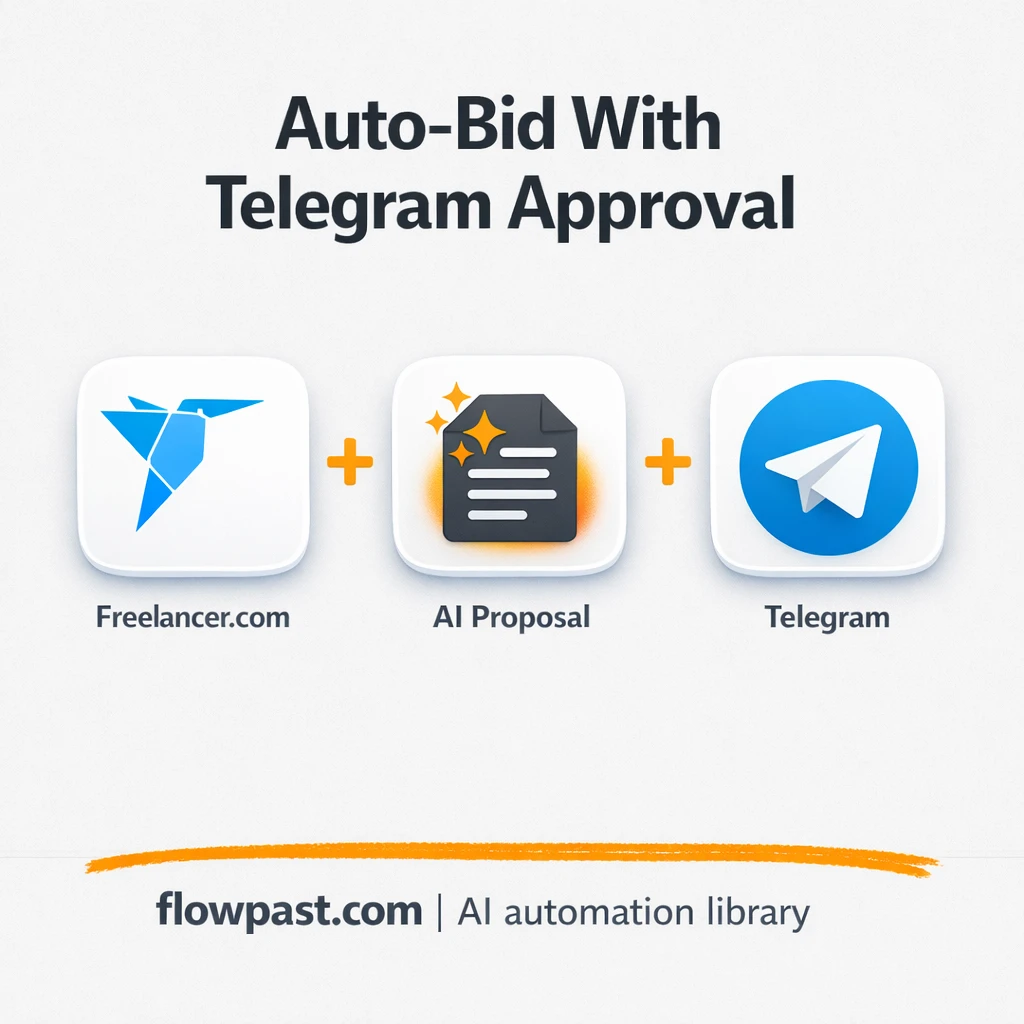 Freelancer.com + Telegram: bid approvals made easy - n8n workflow automation template