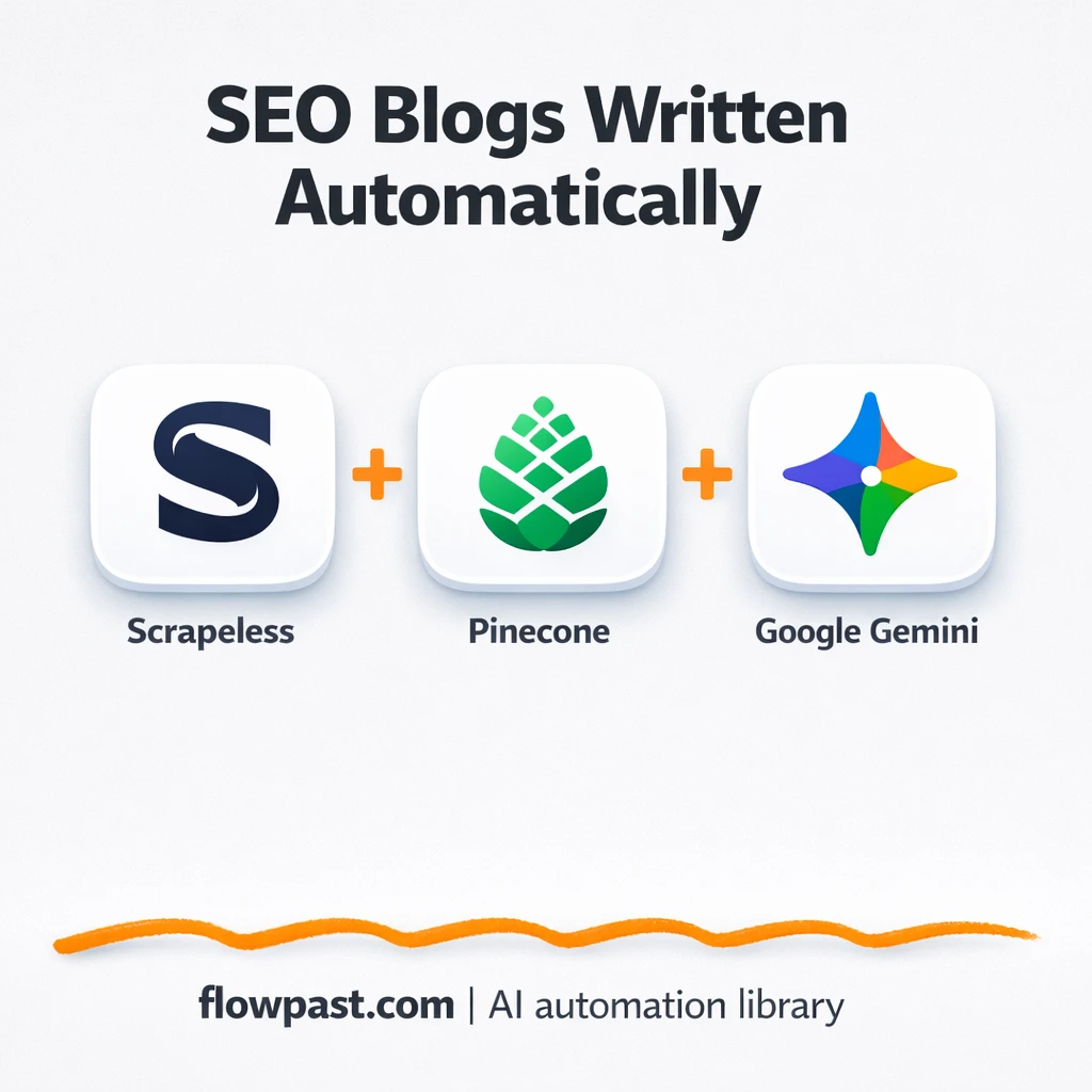 Scrapeless + Pinecone: SEO drafts without busywork - n8n workflow automation template