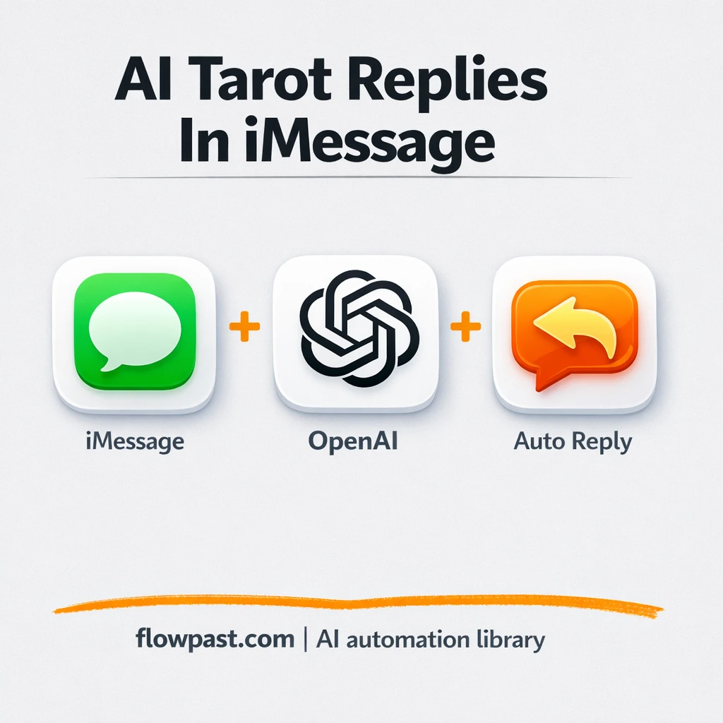 iMessage + OpenAI: tarot replies that sound like you - n8n workflow automation template