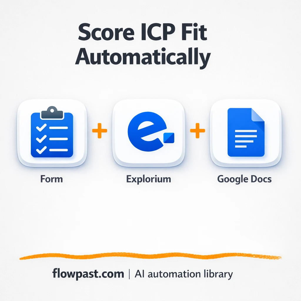 Explorium + OpenAI: score leads with confidence - n8n workflow automation template