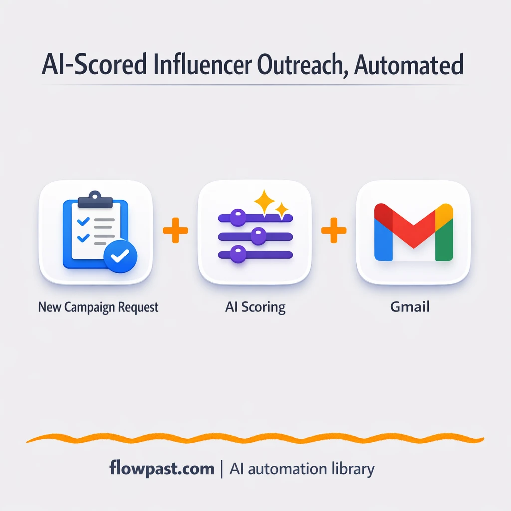 Gmail + Google Sheets: influencer outreach, tracked - n8n workflow automation template