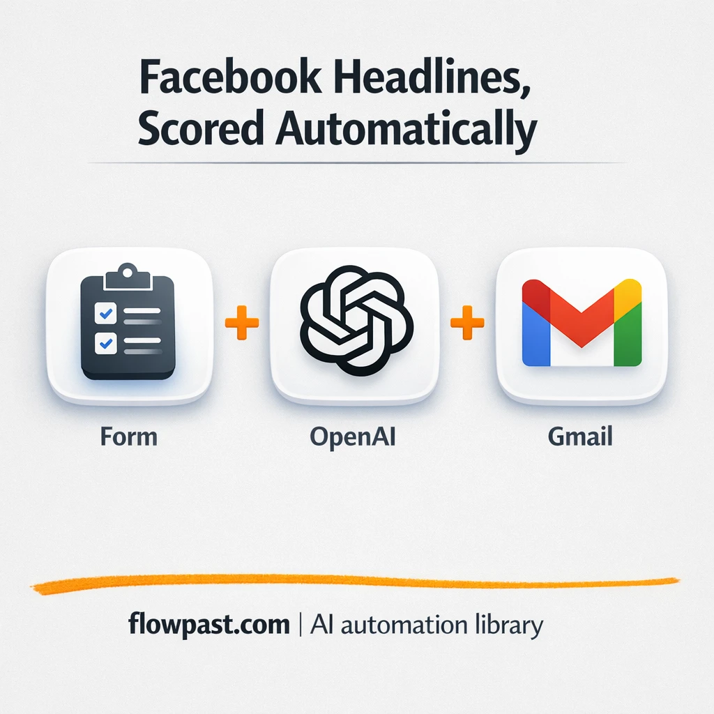 GPT-4o-mini + Gmail: approved ad headlines, fast - n8n workflow automation template