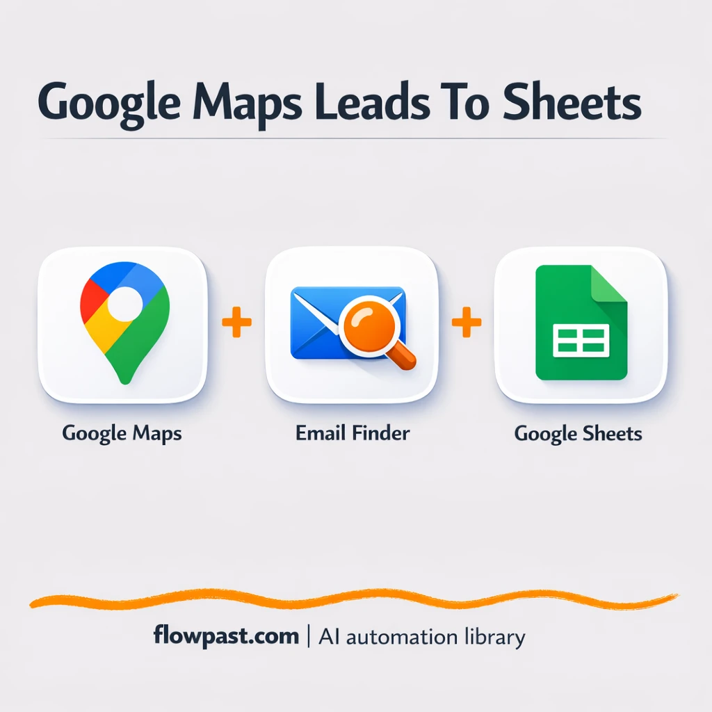 Google Maps to Google Sheets, clean outreach emails - n8n workflow automation template