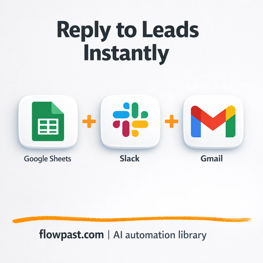 Google Sheets + Slack: never miss a new lead - n8n workflow automation template