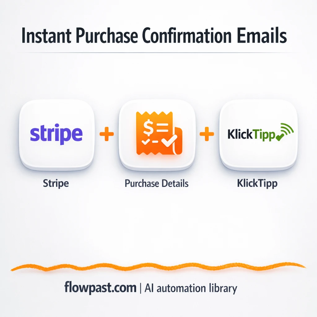 Stripe to KlickTipp, instant buyer tags and emails - n8n workflow automation template