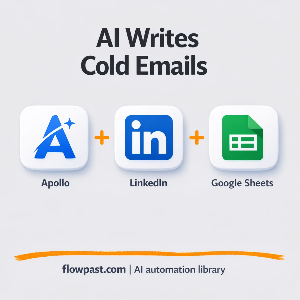 Apollo to Google Sheets, leads with outreach copy - n8n workflow automation template
