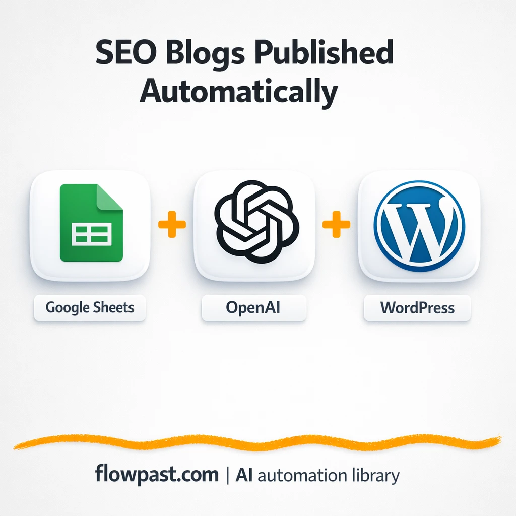 Google Sheets to WordPress, drafts ready to review - n8n workflow automation template