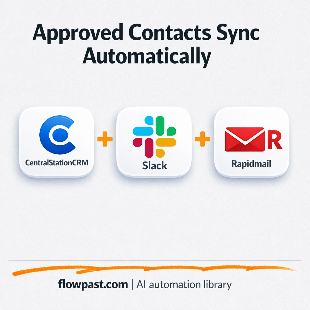 CentralStationCRM to Rapidmail, clean lists - n8n workflow automation template