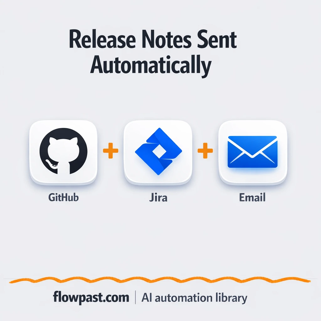 GitHub + Jira: polished release notes by email - n8n workflow automation template