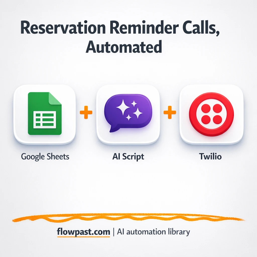 Google Sheets + Twilio: booking calls done for you - n8n workflow automation template