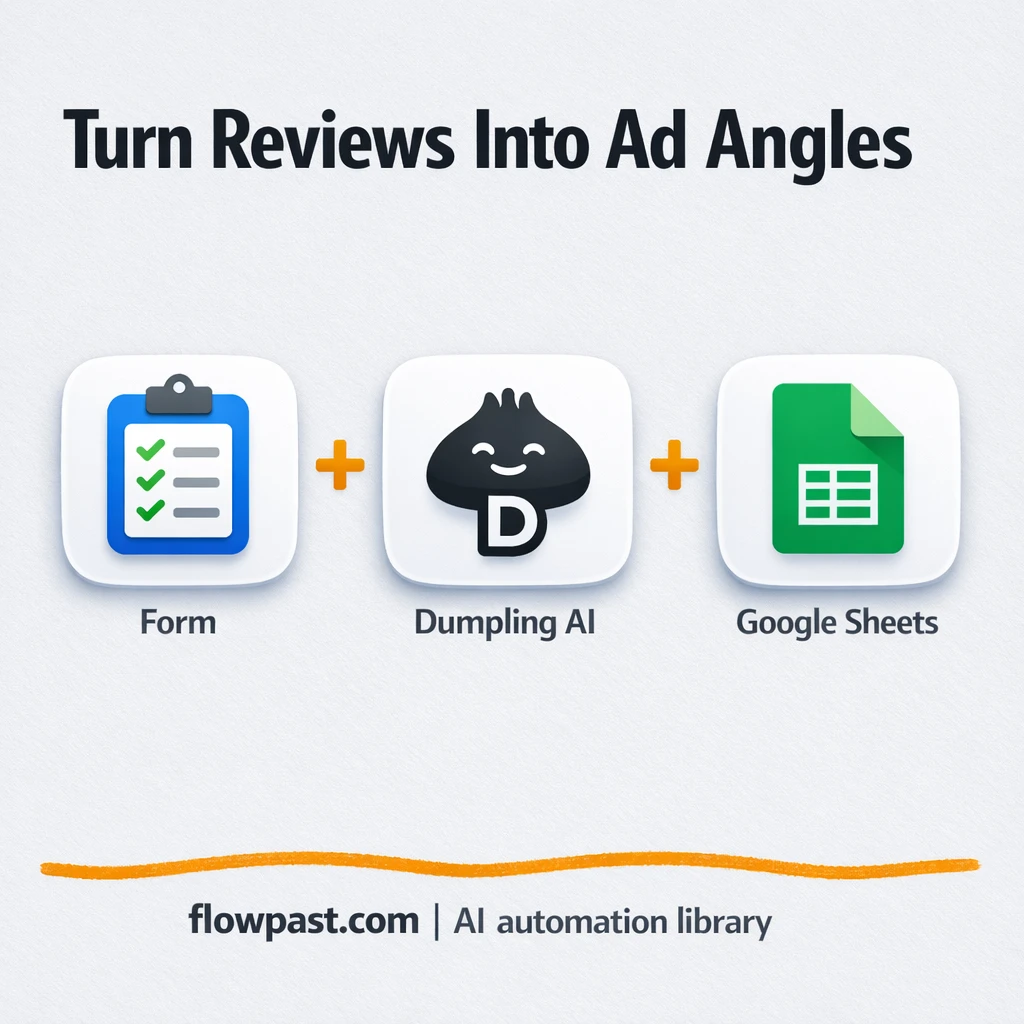 Google Reviews to Google Sheets, instant VOC insights - n8n workflow automation template