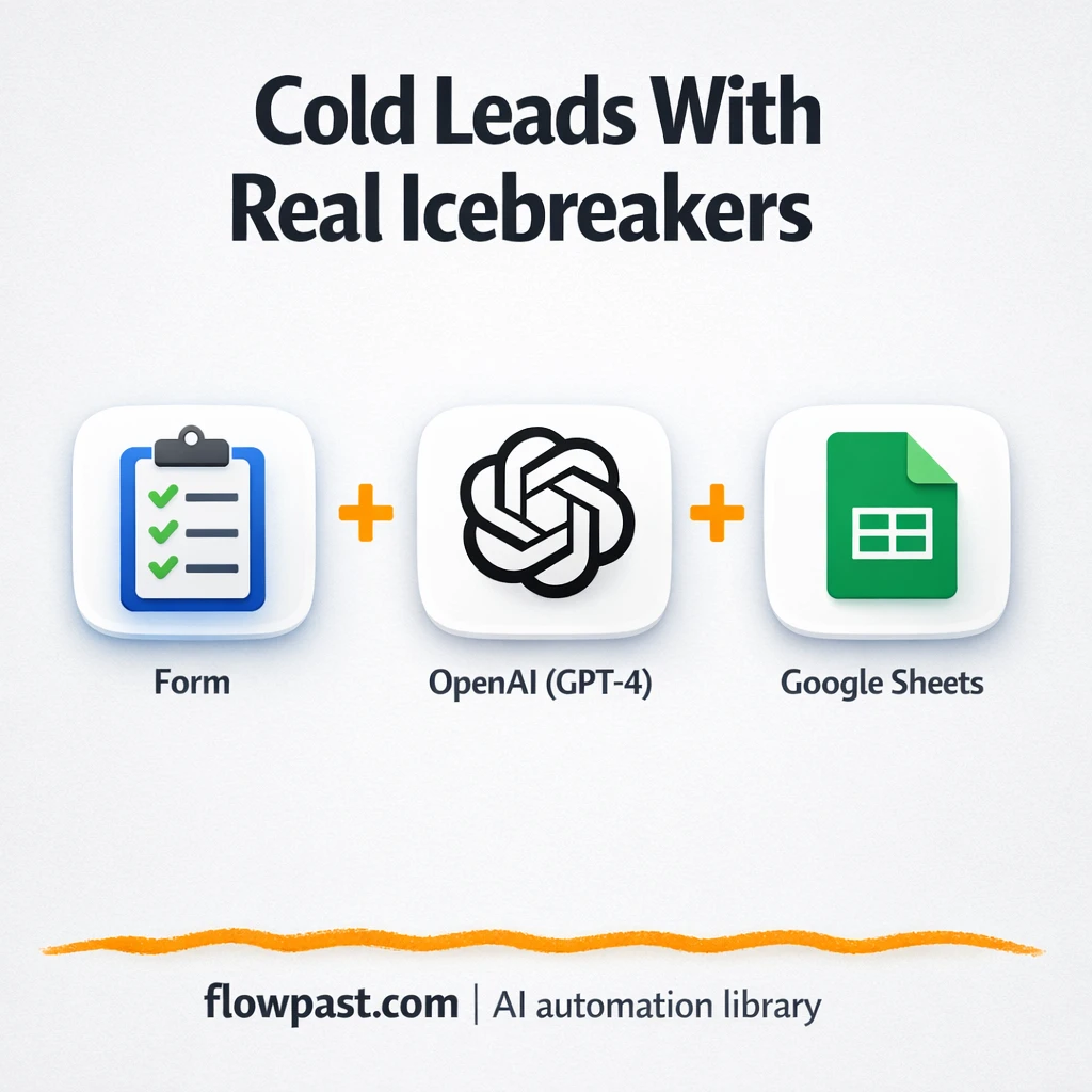 Google Maps to Google Sheets, cold email icebreakers - n8n workflow automation template