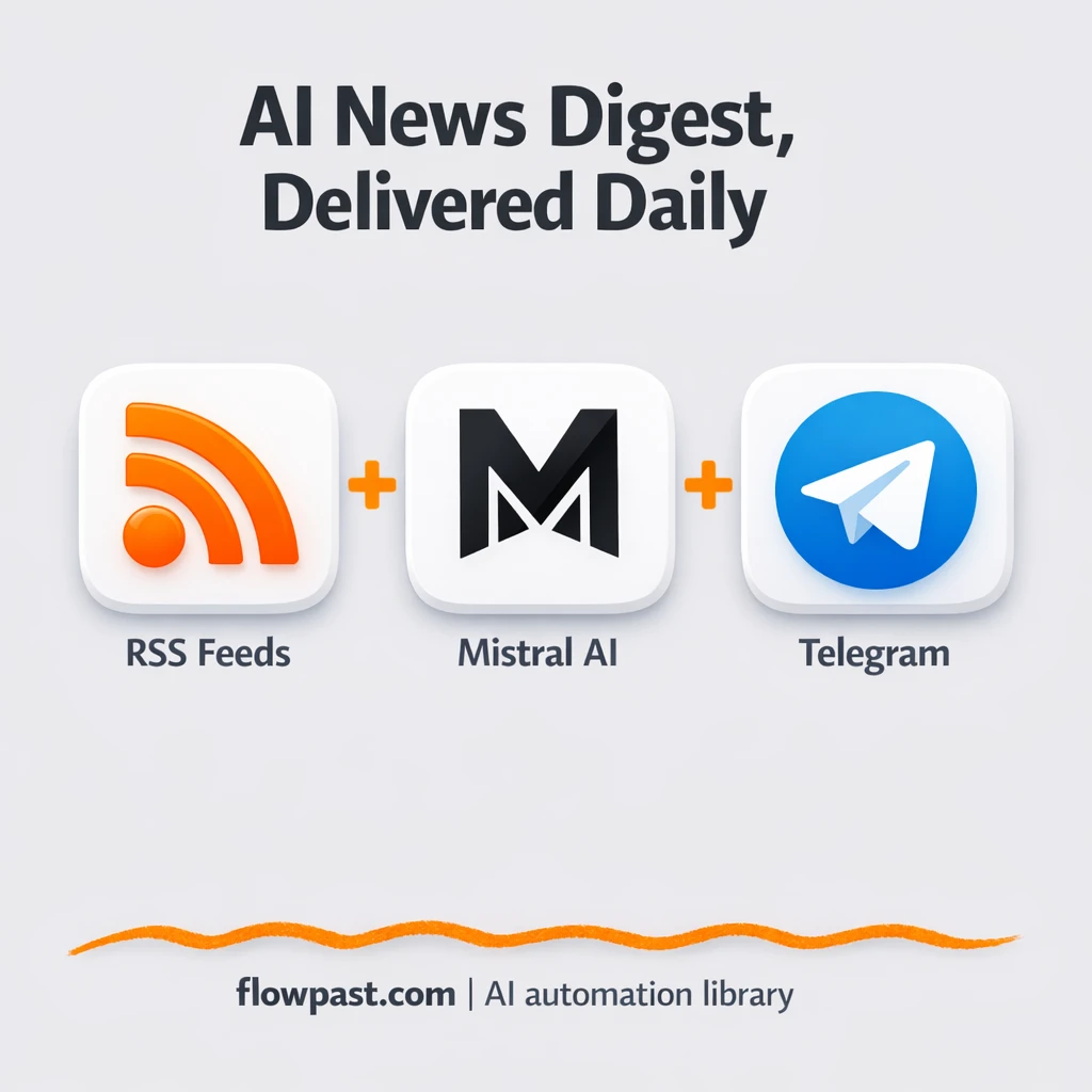 RSS + Telegram, a daily news digest you will trust - n8n workflow automation template