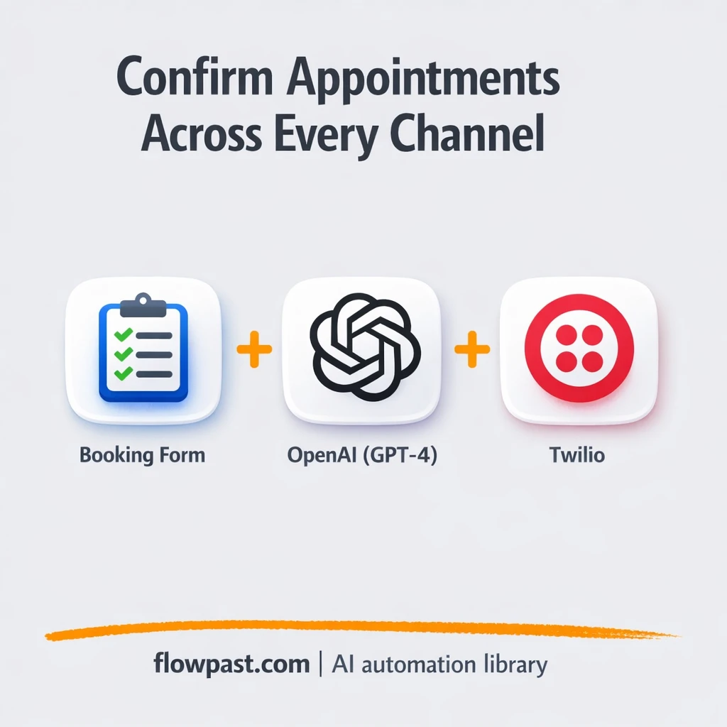 Google Calendar + Twilio, confirmations that stick - n8n workflow automation template