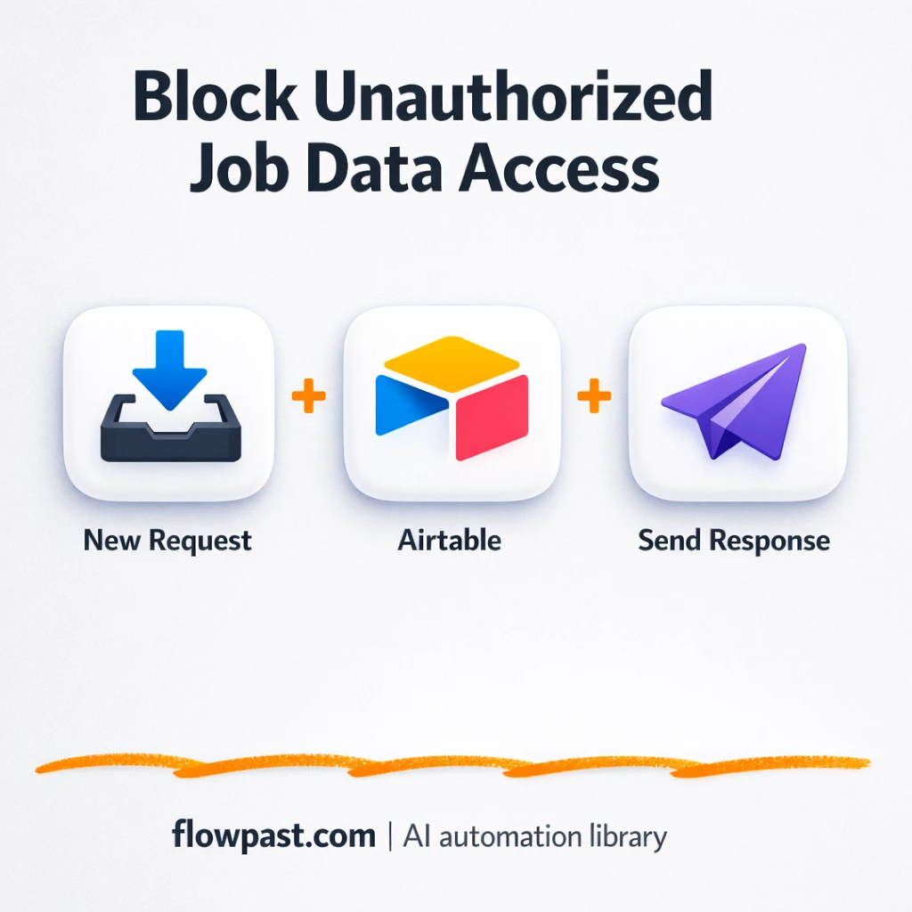 Airtable token gate for safer webhooks in Postman - n8n workflow automation template