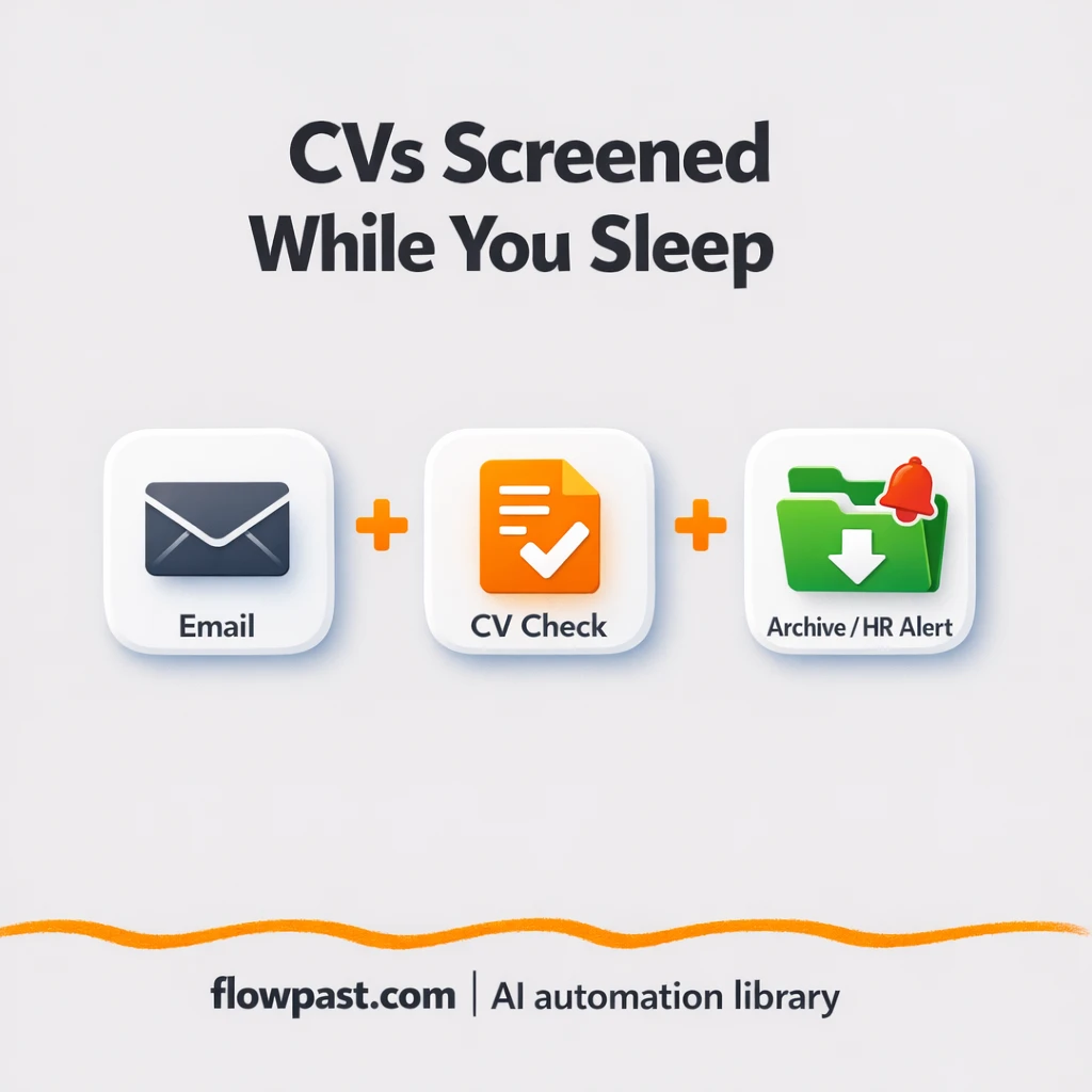Gmail to Slack, CVs validated and sorted for HR - n8n workflow automation template