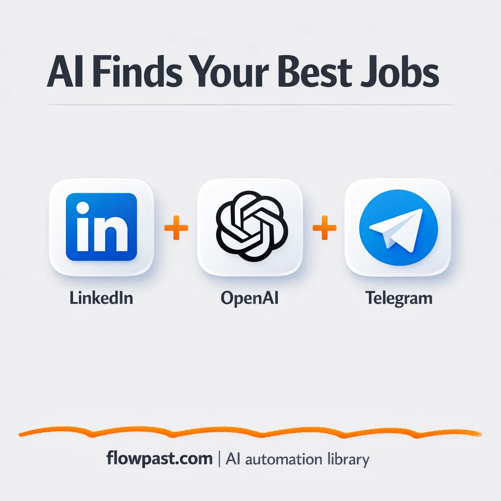 LinkedIn to Google Sheets, ranked jobs + Telegram pings - n8n workflow automation template