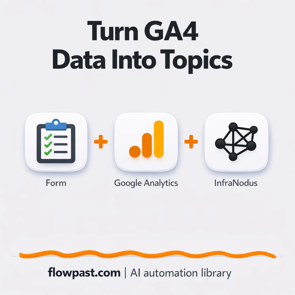GA4 + InfraNodus: find content gaps from top pages - n8n workflow automation template