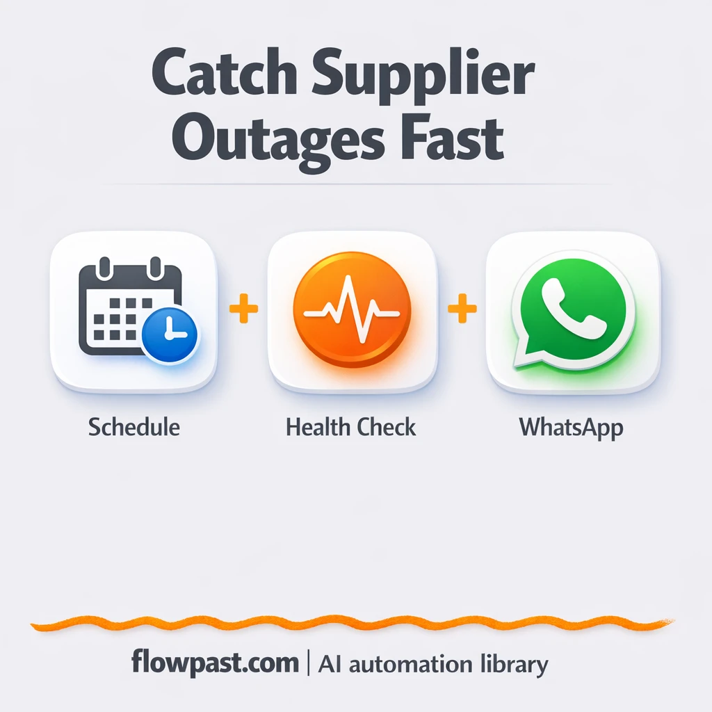 WhatsApp alerts for Amadeus and Booking.com SLA - n8n workflow automation template