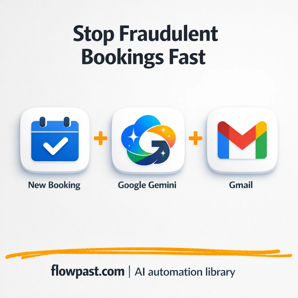 Gmail + Google Sheets, smarter booking fraud alerts - n8n workflow automation template