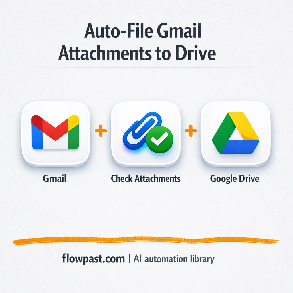 Gmail to Google Drive, attachments filed by sender - n8n workflow automation template